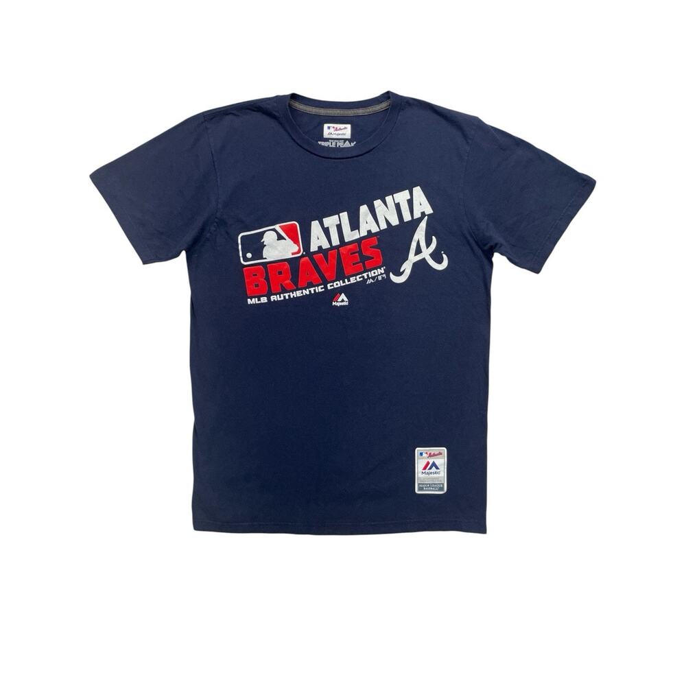 Majestic Atlanta Braves Men’s Short Sleeve T‑Shirt MLB Authentic M